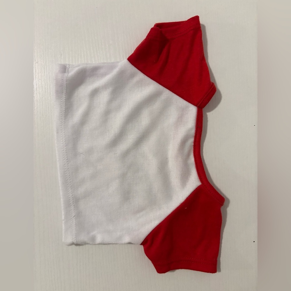 Build a Bear |Red and White 'Hugs' T-Shirt | OS - Picture 2 of 3
